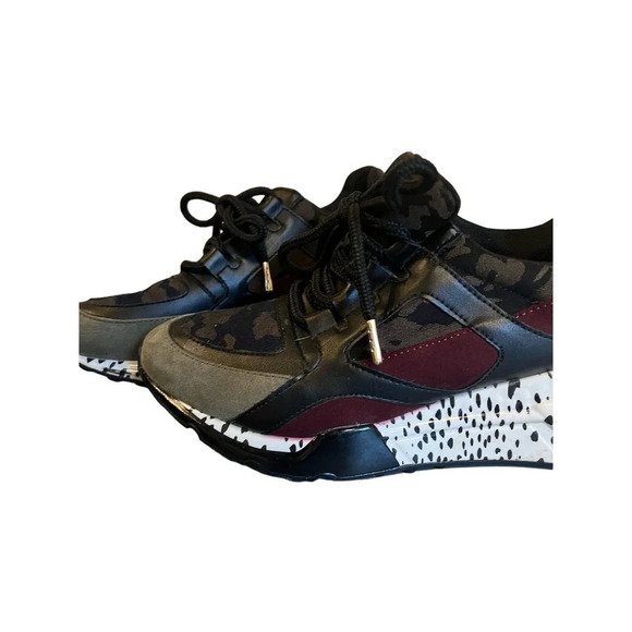 Steve Madden Sneaker Barra Bara 01S1 platform cliff heal US 7 - Picture 10 of 10